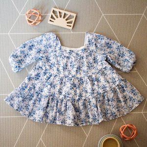 Pastourelle Pippa & Julie Baby Girl Dress Tiered Floral Size 24 Months